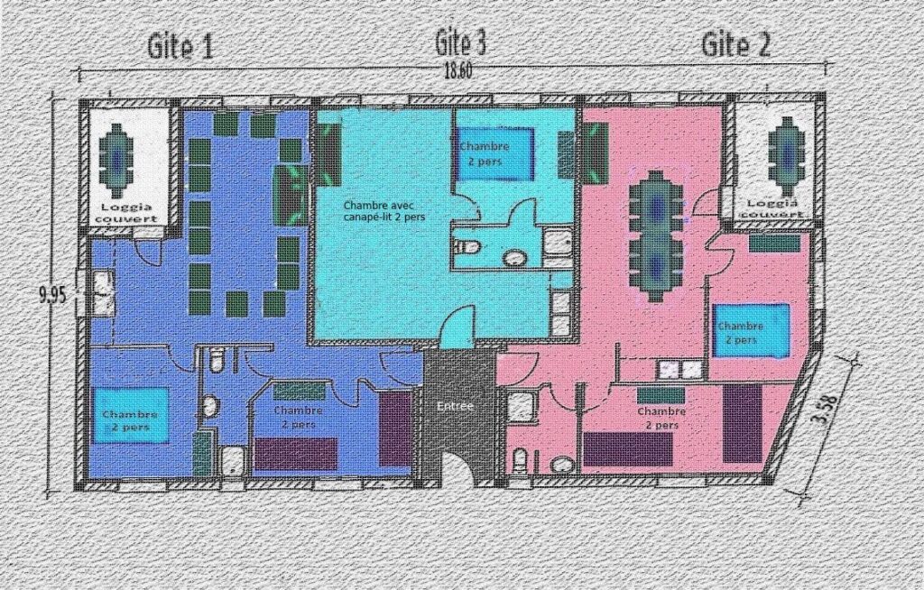Gîte avec piscine pour groupe de 12 à 14 personnes proche de Carcassonne